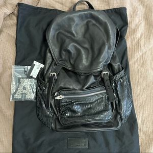 Alexander Wang Sydney Backpack Black Leather SS 2010 Excellent Condition